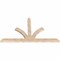 Ekena Millwork Richland Smooth Timber Gable Bracket, Douglas Fir, 96"W x 56"H x 3 1/2"D x 5 1/2"F, 14/12 Pitch GBW096X56X0406RIC00SDF - alternate 2